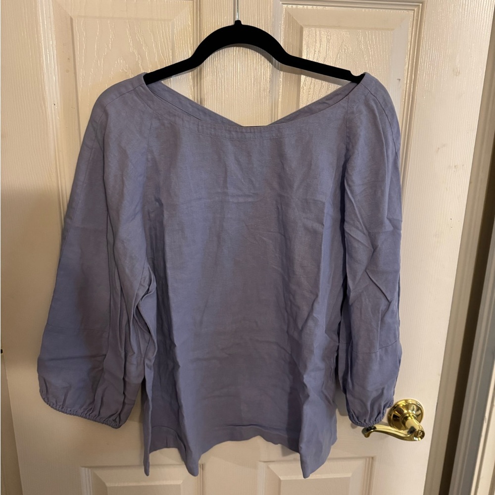 LOFT Light Blue Blouse